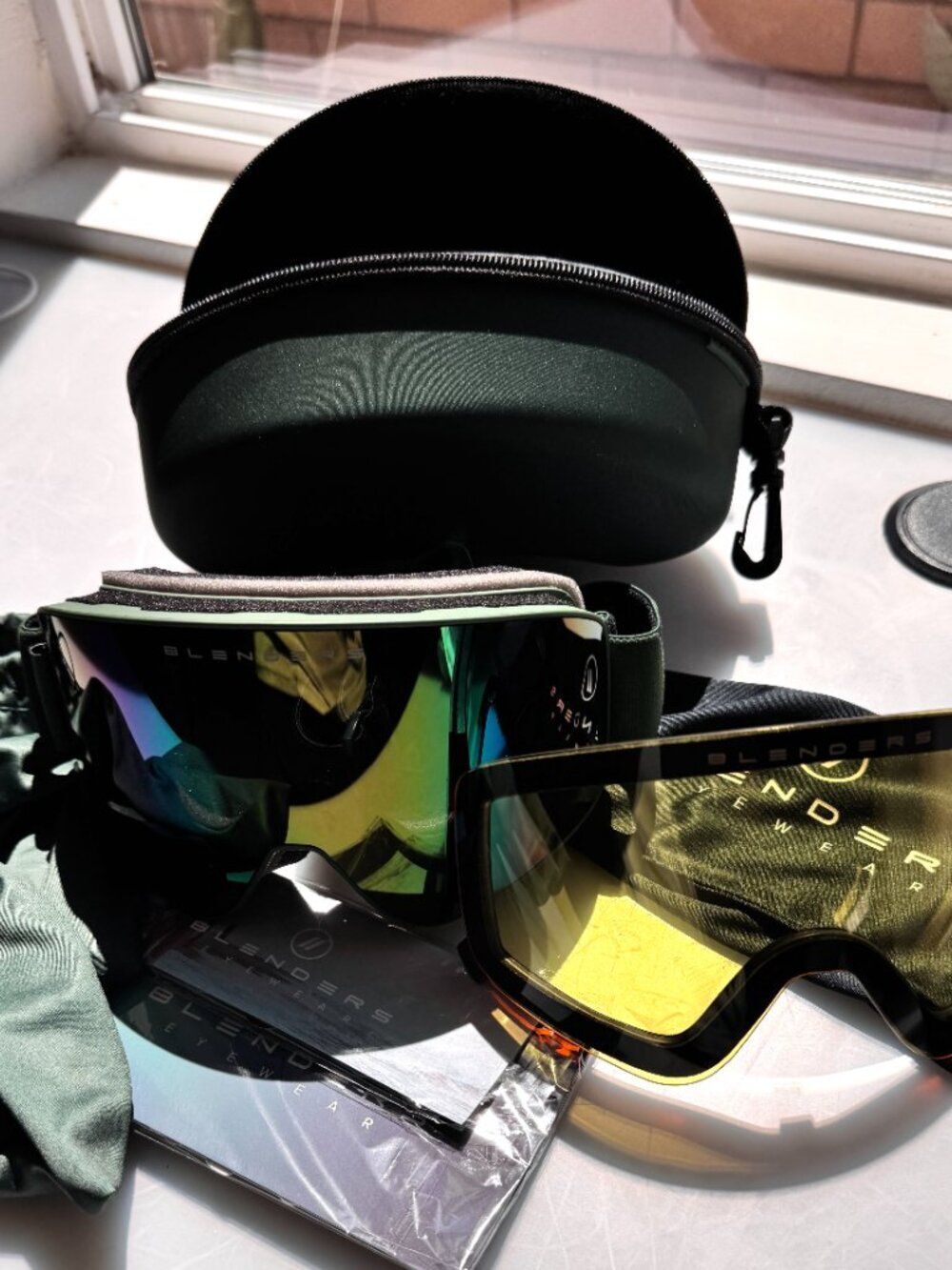 NWT - Blenders Eyewear Goggles Army Green - 2 Lens - Picture 7 of 8